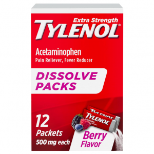 Tylenol 泰諾強化版漿果味粉包 12包 @ Amazon