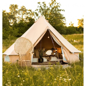 Boutique Camping - 13 英尺经典钟形帐篷 - 防火阻燃帆布320（无盖），直降$40 