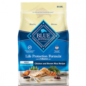Blue Buffalo 成年犬鸡肉和糙米配方狗粮, 30 lbs