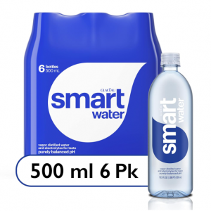 Smartwater 纯净蒸馏水 16.9oz 6瓶 @ Amazon