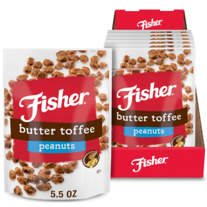 Fisher Snack Butter Toffee Peanuts, 5.5 Ounces (Pack of 6) @ Amazon