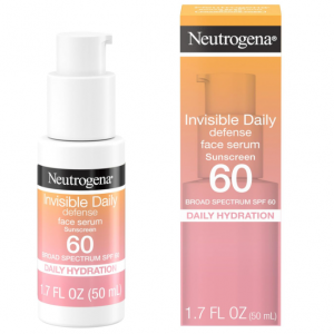 Neutrogena Invisible Daily Defense Face Serum Sunscreen SPF 60 1.7floz @ Amazon 