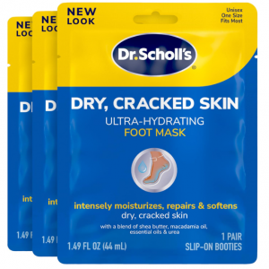 Dr. Scholl's Dry, Cracked Skin Ultra-Hydrating Foot Mask, 1 Pair @ Amazon