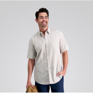 75% Off Plaid Button Down Shirt @ Haggar