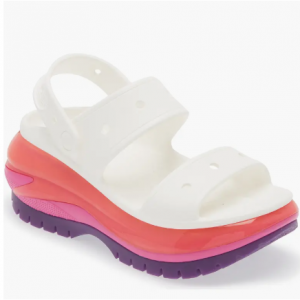 Nordstrom Rack官网 CROCS Mega Crush 女士防水厚底光轮洞洞鞋5.8折热卖  	