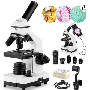 33% off 100X-2000X BEBANG Compound Microscope with Microscope Slides @Amazon