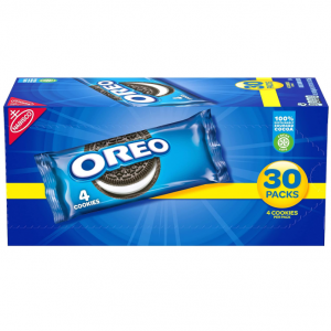 OREO Chocolate Sandwich Cookies, 30 - 1.59 oz Snack Packs @ Amazon