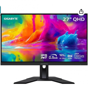 23% off GIGABYTE M27Q 27" 165Hz 1440P -KVM Gaming Monitor @Amazon