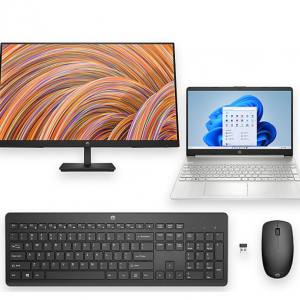 Sam's Club - HP 15.6" FHD Intel Core i5 筆記本 + 27" 顯示器 + 無線鼠標鍵盤，直降$200 