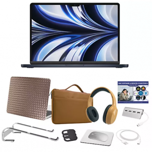 Extra $30 off Apple MacBook Air 13" M2 256GB Laptop Bundle w/ Mouse Bag & Clip Case @QVC