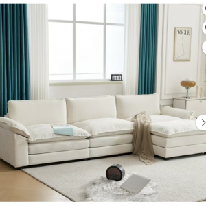 $385 off Ktaxon Sectional Sofa L Shaped Couch with Chaise Living Room Sleeper Set @Walmart