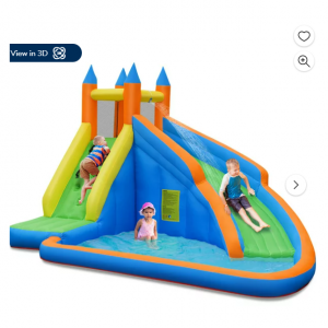 $229 off Costway Inflatable Water Slide Mighty Bounce House Castle Splash Pool @Walmart