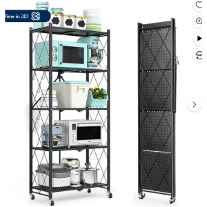 $80 off COOKCOK 5-Tier Storage Shelving Unit @Walmart