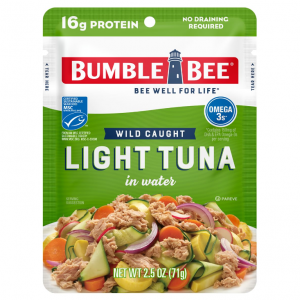 Bumble Bee Light Tuna Pouch in Water, 2.5 oz Pouch @ Amazon