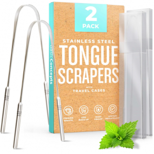 BASIC CONCEPTS Tongue Scraper (2 Pack) @ Amazon