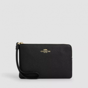 Coach Outlet corner zip 钱包
