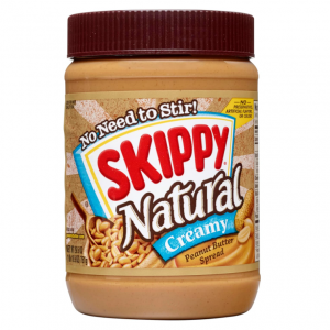 Skippy Natural Peanut Butter, Creamy, 26.5 oz @ Amazon