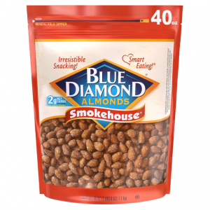 Blue Diamond Almonds Smokehouse Flavored Snack Nuts, 40 Oz Resealable Bag (Pack of 1) @ Amazon