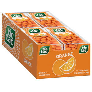 Tic Tac Orange Flavored Mints, Bulk 12 Pack, On-The-Go Refreshment, 1 Oz Each @ Amazon