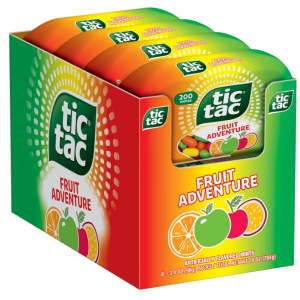 Tic Tac, Fruit Adventure Mints, 8 Count, On-The-Go Refreshment, 3.4 Oz Each @ Amazon