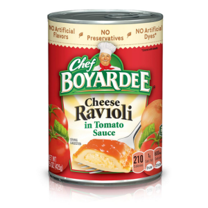 Chef Boyardee Cheese Ravioli in Tomato Sauce, 15 oz, 12 Pack @ Amazon