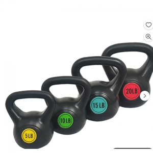 $20 off BalanceFrom Wide Grip Kettlebell Exercise Fitness Weight Set, 4-Pieces @Walmart