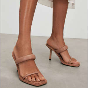 50% Off Ava Leather Heeled Sandals @ AllSaints UK