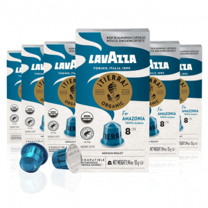 Lavazza TIERRA AMAZONIA USDA ORGANIC Espresso Aluminum Capsules  (Pack of 60) @ Amazon