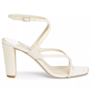 60% Off Jimmy Choo  Azie 85MM Crystal-Embellished Sandals @ Saks Fifth Avenue