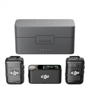 DJI Mic 2 2.4GHz 2-Person Compact Digital Wireless Microphone System/Recorder with Charging Case