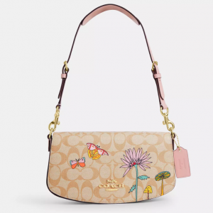 Extra 15% Off Coach X Observed By Us Andrea Shoulder Bag In Signature Canvas With Print