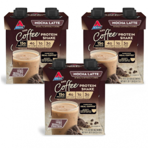 Atkins Mocha Latte Iced Coffee Protein Shake, 15g Protein, 12Pack @ Amazon