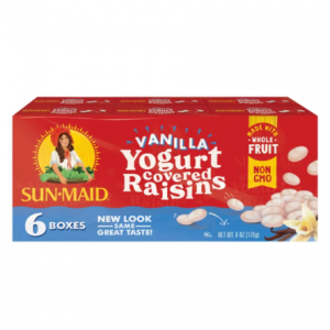 Sun-Maid Vanilla Yogurt Coated Raisins Snack, 1 Ounce, 6 Count Bundle @ Amazon