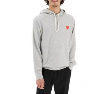 25% Off Comme Des Garcons Play Heart Patch Hoodie @ Residenza 725 EU