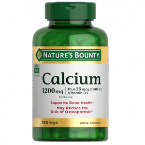 Nature’s Bounty 鈣片1200mg+維生素 D3 1000IU 120粒 @ Amazon