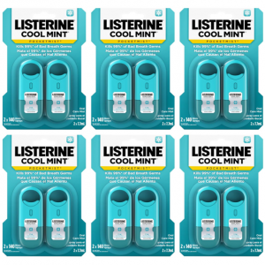 Listerine 清凉薄荷口腔喷雾 0.26oz x 6支 @ Amazon