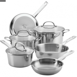 Ayesha Curry 9-Piece Induction Stainless Steel Set @ Pots and Pans