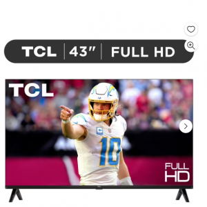 Walmart - TCL 43” S系列 1080p FHD HDR LED智能电视43S350G，支持Google TV, 直降$81.99