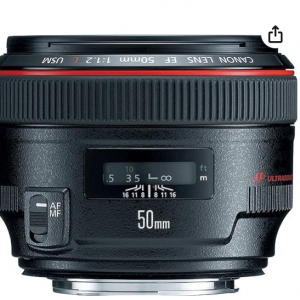 Amazon - Canon EF 50mm f/1.2L USM鏡頭，直降$150 