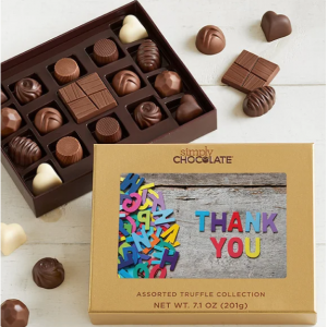 Thank You Letters 17pc Chocolate Box