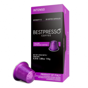 Bestpresso Intenso 深度烘焙咖啡胶囊 咖啡因 OU 20 粒