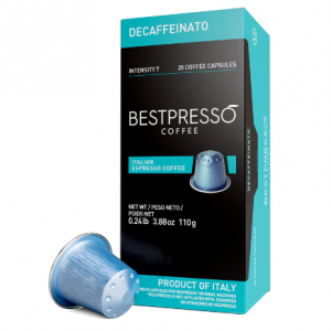 Bestpresso Decaffeinato 轻度烘焙咖啡胶囊 脱咖啡因 OU 20 粒