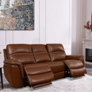 $500 off Oliver Leather Power Reclining Sofa with Power Headrests @Costco