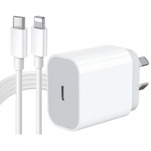 iPhone 快速充电器，20W USB C 壁式充电器插头，带 6 英尺 C 型转 Lightning 线缆