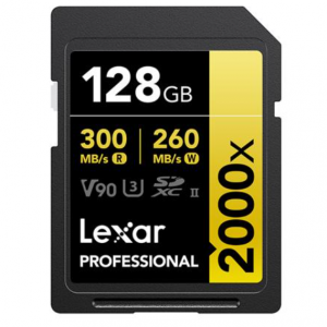 $60 off Lexar GOLD Series Professional 2000x 128GB UHS-II SDXC Memory Card @Adorama