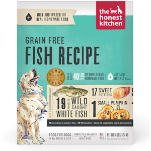 The Honest Kitchen 脱水无谷物鱼配方狗粮10 lbs.