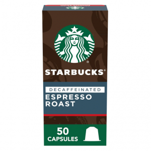 Starbucks by Nespresso Decaf Dark Roast Espresso (50-count single serve capsules) @ Amazon