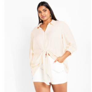 Louisa Shirt - crystal 纯色衬衣