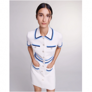 Maje Short terry knit dress