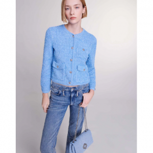 Maje Sequin knit cardigan